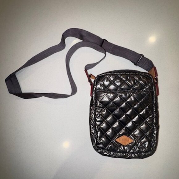 MZ Wallace Metro Crossbody, Glossy Gunmetal, Like New - Picture 1 of 6